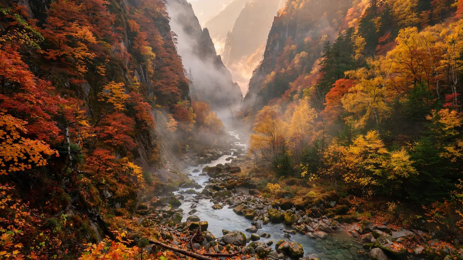 英山桃花冲：春赏花秋观叶的峡谷景区