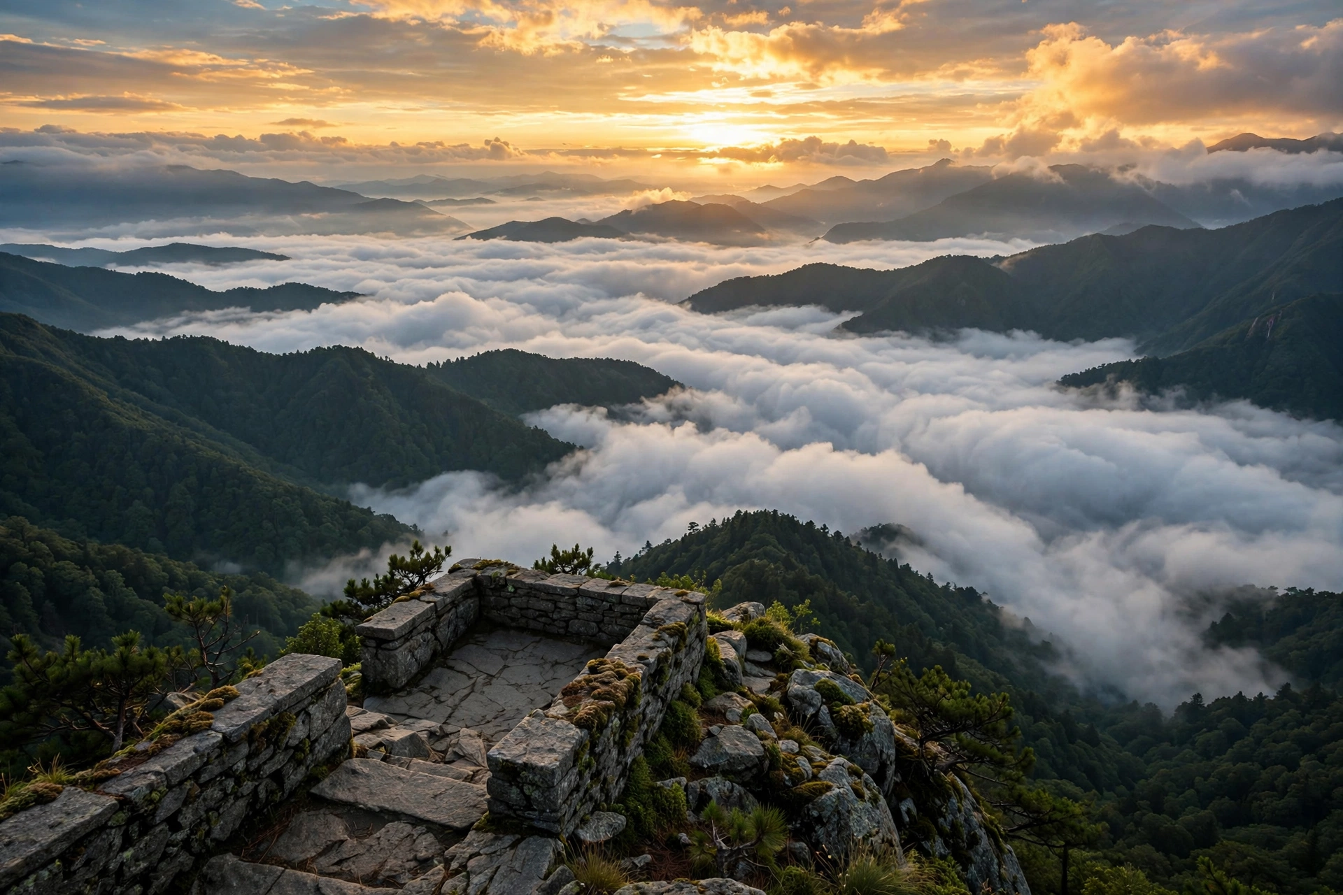 大别山云海：什么天气最容易遇到